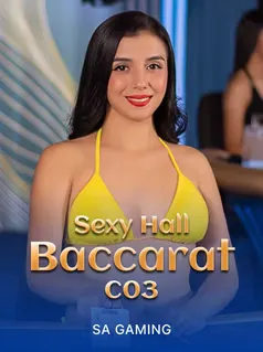 Sexy Hall Baccarat C03, baccaratbord i Slamz live casino